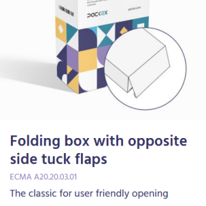 Folding Box With Opposite Side Tuck Flaps