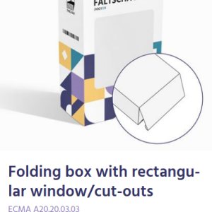 Folding Box With Rectangular Window / Cut-Outs